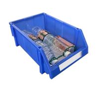 YIXANNX Slanted Plastic Parts Bin Modular Stackable,450x300x180mm | Handling Box With Sloped Front Reduces Strain Stackable Build Avoids Jamming Assembly Tray