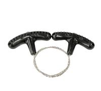 YIXANNX Small Size Steel Wire Saw Essential Tool for Outdoor Adventures and is Good Tool for Outdoor Survival. is Made of Three, Black, 70CM