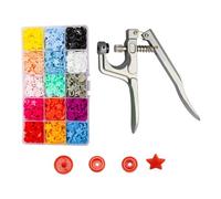 YIXANNX Snap Button Pliers Buttons Kit Plastic Snaps Bright And Vibrant Durable Solutions For All Craft Projects Snap Button Pliers Buttons Kit Tool Plastic