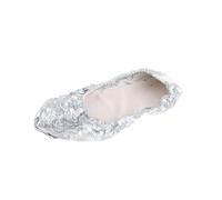 YIXANNX Soft Soled Women s Belly Dance Shoes for Non-Slip Performance Travel Roll, Silver, M