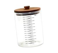 YIXANNX Sourdoughs Bread Starter Maker Kits Essential Provide Smart Glass Jars With Lid For Home QualitySourdoughs Glass Jar Is Made Of And Wood Bread Starter