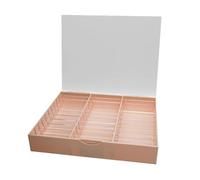YIXANNX Spacious Nail Decoration Box With 30 Cells Secure Storage Solution For Nail Art Tools And Supplies Organizer Allows To Easily Select Desired Color, Pink, 24x19x4.5cm