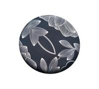 YIXANNX Stool Cover Stretchy and Non-Slip Bar Furniture Stylish Touch Polyester Modern Bar Printed Round Chair Cover, Ancient Rhymes, 28-40cm Diameter