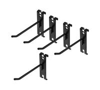 YIXANNX Sturdy Wall Hooks Display Hooks Heavy Duty Iron for Grid Wall Efficient Storage Home Office Garage Organization Solutions Multifunctional Hangers Storage Supplies, Black, 10cm