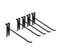YIXANNX Sturdy Wall Hooks Display Hooks Heavy Duty Iron for Grid Wall Efficient Storage Home Office Garage Organization Solutions Multifunctional Hangers Storage Supplies, Black, 20cm
