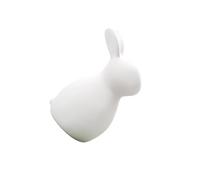 YIXANNX Stylish Bunny Statue Easter Bunny Figurine Statue Showcasing Ceramic Craftsmanship Gifts For All Occasions Modern Bookcase Shelf Desktop Decor, White, B 7.6x12.6cm