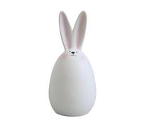 YIXANNX Stylish Bunny Statue Easter Bunny Figurine Statue Showcasing Ceramic Craftsmanship Gifts For All Occasions Modern Bookcase Shelf Desktop Decor, White, C 15cm Blush