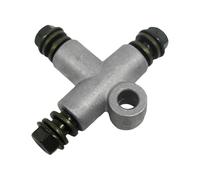 YIXANNX T Shape Equal Tee Connector Coupling 3 Way Female Brake Line Tee Suitable for Various Vehicle Types Including ATV Coupling Connector All Ports 10 Mm