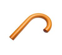 YIXANNX Timeless Umbrellas Handle Replacement Leather J Stick Umbrella Handle Repair Part and Style for Umbrella Enhancement Stick Replacement Leather J, Wood Brown, 17x12cm