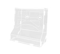 YIXANNX Transparent Animals Feed Cage Acrylic Efficient Feeding Solution Pet Nutrition Making Spacious Enough For Pets Needs. Grass Hay Basin Fodder Shelf Transparent Upright