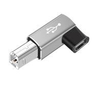 YIXANNX Type-c USB Adapter Home Office Using Universal Connector Device Converter Accessory Adapting Converter Data Transferring Tool, Elbow Head/Gray