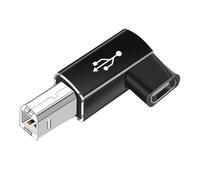 YIXANNX Type-c USB Adapter Home Office Using Universal Connector Device Converter Accessory Adapting Converter Data Transferring Tool, Elbow Head/Black