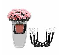 YIXANNX Universal Flower Pot Lifting Plug-in Network Enhancing Height Adjustable Plant Inserts for Convenient Plant Pulleys for Hanging Plants Heavy Duty