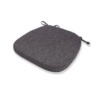 YIXANNX Universal Padded Chair Cushion For OfficeHomeClassroom - Breathable Comfortable Square Seat Mat Living Room Linen, Black Gray, 43x41x35cm
