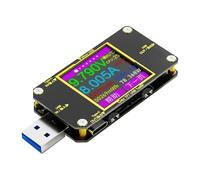 YIXANNX USB Voltmeter Meter Tester Fast Charging Features Multi Function Buttons 8A Capacity with 44 Inch Clear Display Screen USB 3.0 Voltmeter and Current Tester Multimeter