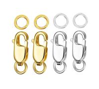 YIXANNX Various Crafting Methods With Essential Lobster Claw Clasp Beading Projects And Decorations 4 Set Lobster Clasp Is Excellent Accessory For Needs