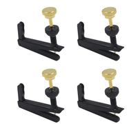 YIXANNX Violin Fine Tuner For Stringed Instrument 4 Pieces Violin Metal Fine Tuners High Mechanical Strength Surfaces Smooth Enhances Sound Accessory Professional Musical Instrument