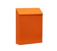 YIXANNX Wall Mounted Mailbox Stylish Lockable Large Capacity Storing Envelopes And Documents Outside Suitable For Hanging On Porch Or Wall Rainproof Letterbox, Orange, 22x6.5x29cm