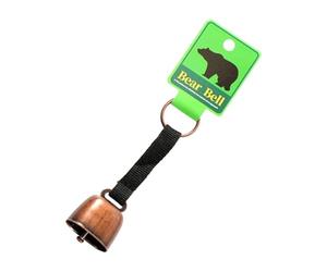 YIXANNX Warning Bear Bell Waist Hanging Cow Bell Keyring Essential Gear Producing Loud Sound Enhancing Safety Hiking Bear for Hiking Outdoor Camping Hiker, Black Red Bronze, 12x3.5cm