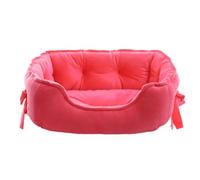 YIXANNX Waterproof And Washable Pet Bed No More Messy Clean-ups Polyester Dog Kennel Dog Bed Pet Beds Soft Two Size For Choice, rose red, L