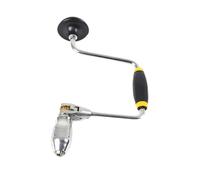 YIXANNX Well Crafted Hand Crank Drill Carpenters Bit Brace Comfortable Nonslip Handle Easy Multifunctional Woodworking Tool Swing Bit Clip Multifunctional Woodworking Supply, Silver, 33x18.5cm
