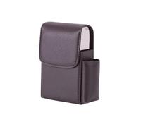 YIXANNX Women Storage Case Stainless Steel Holder Portable Belt Pouch Lighter Wallet Carrying Pocket Solid Color Box Organizing, Type 1 Coffee
