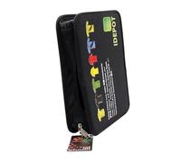 YIXANNX Zipper Closure Multi Pockets Linesman Flags Storage Bag Portable Soccer Referee Pouch Essential For Game Management Outdoor Sports Competition Football Game Supplies, 2.7x11.9x8.3 inch