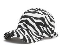 Yixda Baseball Cap, Unisex Sun Hat, Baseball Cap, Adjustable Outdoor Sun Protection Cap, Zebra White, One Size Fits All