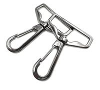 YIXI-SBest 8 Pcs 1.5" (38 mm) Purse Hardware Push Gate Swivel Lobster Claw Clasp Swivel Push Gate Clip Lobster Clasp Claw Hooks Swivel Snap Fashion Clips (Gunmetal YJ)