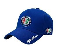YIXIEDING Car Logo Baseball Cap, Adjustable Hat, for Men and Women, Durable Travel Cap for Alfa Romeo GT 2003 2004 2005 2006 2007 2008 2009 2010 Vehicles, Car Racing Motor Hat,Blue
