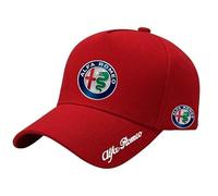 YIXIEDING Car Logo Baseball Cap, Adjustable Hat, for Men and Women, Durable Travel Cap for Alfa Romeo GT 2003 2004 2005 2006 2007 2008 2009 2010 Vehicles, Car Racing Motor Hat,Red