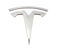 YIXIEDING Front Hood Frunk Replacement Compatible with Tesla Model X 2015 2016 2017 2018 2019 2020 2021, Front Bonnet Badge, Grille Bumper, Car Emblems, Car Exterior Tuning Accessories,Silver