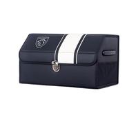 YIXIEDING Genuine Leather Organiser for Peugeot 508 RXH 2011 2012 2013 2014 2015 2016 2017 2018 Boot, Sturdy Carry Handles, Secure Lid, Waterproof, Collapsible Storage Box, Essential Accessories