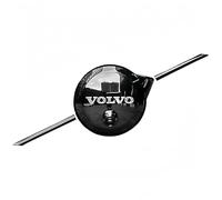 YIXIEDING Hood Emblem Compatible with Volvo XC90 2026, Badge Decals Front Bonnet Decorative, Self Adhesive Tuning ABS Car Parts, Car Emblem, Front Grille Badge,Black(With camera)