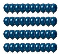YIXINCHENQI 60Pcs Balloons Set, 12 Inches Navy blue Latex Balloons with 20m Ribbons,Navy blue Helium Balloons for Wedding Birthday Shower Party Decoration (Navy blue)