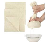 YIXINHE 2 PCS Reusable and Washable Cheese Cloths for Straining, Cheese Cloths for Straining,Muslin Cloths for Cooking,Precut 50X50cm,100% Unbleached Pure for Straining Butter,Nut Milk