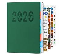 Yixinhe 2026 Diary A5 Week to View, 2026 Jan to Dec Planner Diary, Weekly & Monthly Planner, 12-Monthly Tabs, Flexible Cover, A5 Size (14.5 x 21cm)