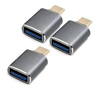 YIXINHE 3-Pack USB C to USB A Adapter, OTG Converter Compatible with iMac, MacBook, iPhone 17, iPad, Durable, Compact, and High-Speed