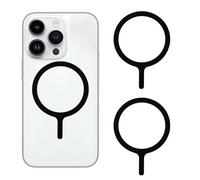 YIXINHE 3 PCS Universal Metal Ring Sticker,Compatible with MagSafe Wireless Charging,For MagSafe Ring Sticker,magsafe ring Compatiable with for iPhone 17/16/15/14/13/12 Series（black）