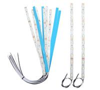 YIXISI 10 PCS 200mm Prewired Strip LED Light, 12V - 18V, 2335 SMD LED, White
