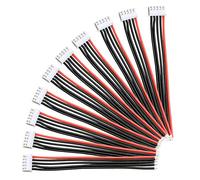 YIXISI 10 PCS JST-XH 4S Balance Extension Cable Lead Wire, JST-XH Connector Plug Lead Cable with 15cm 22awg Silicone Cord