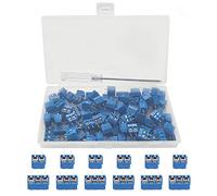 YIXISI 100 PCS 5mm Pitch 2-Pin & 3-Pin Universal PCB Board Kit, Blue