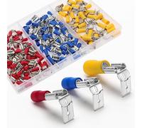 YIXISI 140 PCS Piggy Back Spade Electrical Connectors Crimp Terminal, Insulated Crimp Connectors Set