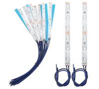 YIXISI 15 PCS 100mm Prewired Strip LED Light, 12V - 18V, 2335 SMD LED, Blue