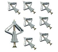 YIXISI 150 Sets Plasterboard Wall Plugs & Screws, Expansion Tube, Hollow Drywall Cavity Raw Wall Fixings, Expansion Tube Nylon Plug, Tapping Screws Fastener Kits