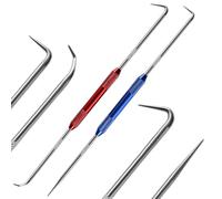 YIXISI 2 PCS 22.5cm Double End Pick and Hook Set, Car Auto Oil Seal/O-Ring Seal Gasket Pick, Precision Hooks Puller Remover, Precision Pick Tool, for Remove Hoses and Gaskets, Aluminum