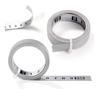 YIXISI 2 PCS 2m Self-Adhesive Tape Measure, Left to Right Measure Tape, Silver