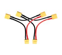 YIXISI 2 PCS XT60 Serial Series Battery Connector, XT60 Series Battery Pack Connector Adapter Cable, XT60 1 Female and 2 Male Lipo Battery Series Connection Series 14AWG Cable, for RC LiPO Battery