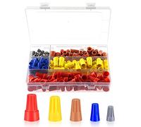 YIXISI 200 PCS Electrical Wire Connection Screw Twist Connector Cap, Closed End Cap, Spring Insert Twist Nuts Caps Screw Terminals Connection Assortment Set with Box