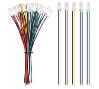 YIXISI 25 PCS 17mm Prewired Strip LED, 12V - 18V LED Strip Light, 2835 SMD LED Light, White/Red/Yellow/Blue/Green